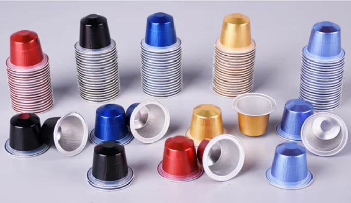 Aluminum foil coffee capsule cup